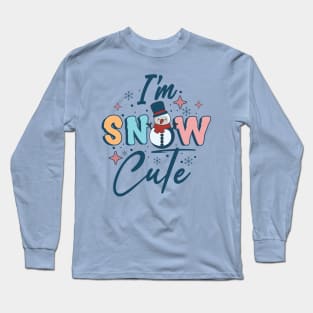 I'm Snow Cute Retro Winter Snowman Long Sleeve T-Shirt